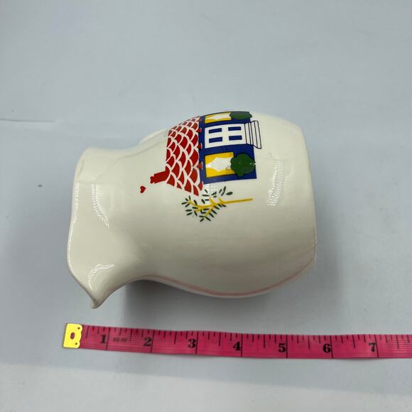 Vintage Ceramic Small Pitcher Creamer Whimsical Farmhouse Cottage Core Kitchen - Picture 2 of 11